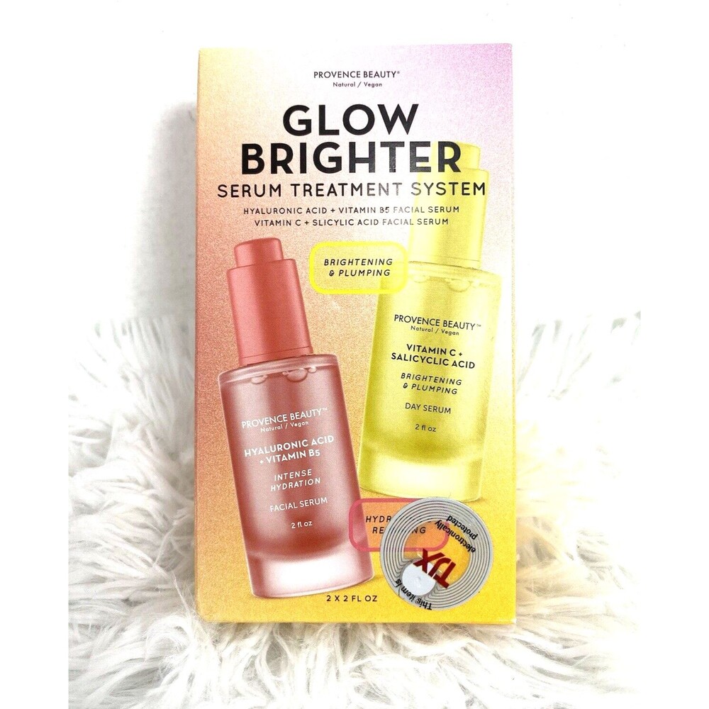 Provence Beauty Natural Vegan Glow Brighter Serum Treatment System Hyaluronic
